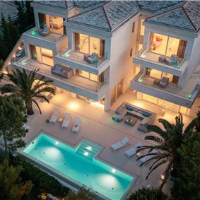 Luxury 6 Bedroom Brac Island Beach Front Villa With Heated Infinity Pool and lift near Sumartin sleeps 12